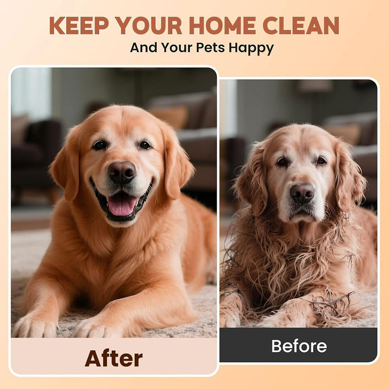Deshedding Dog Brush and Grooming Tool, Groompro Deshedding Brush, Pet Hair Remover Comb for Shedding, Pet Hair Removal Tool for Cats, Dogs, Rabbits, Horses - PawsPlanet Australia