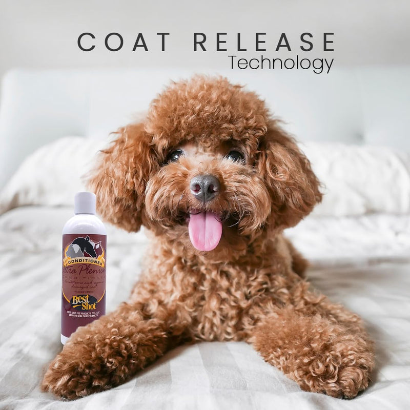 Best Shot Ultra Plenish Conditioner, Coat Release Technology, Ideal Pet Grooming Supplies, Moisturizing Conditioner for Dogs, Cats, and Horses, 16 Oz. 16 oz. - PawsPlanet Australia