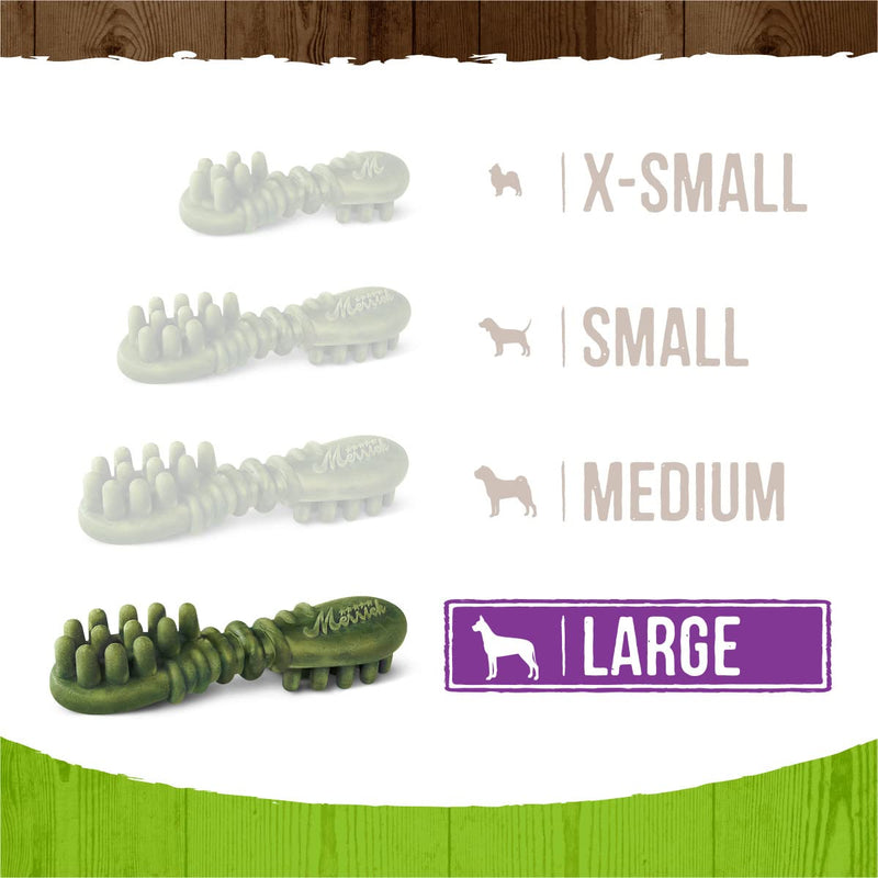 Merrick Fresh Kisses Dental Chews for Dogs Infused with Coconut and Botanical Oils, Large Dog Chews for Dogs Over 50 lbs., 27 oz. Box 50 Pound (Pack of 1) - PawsPlanet Australia