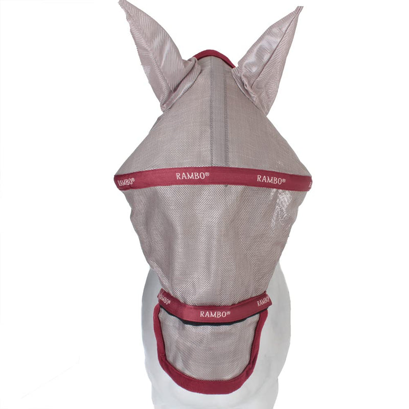 Rambo Rambo Plus Fly Mask Oatmeal/Cherry HORSE