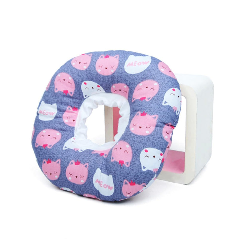 ABOOFAN Soft Elizabethan Cotton Pet Collar with Anti-Bite and Anti-Lick Protection for Cats to Aid Wound Healing After Surgery