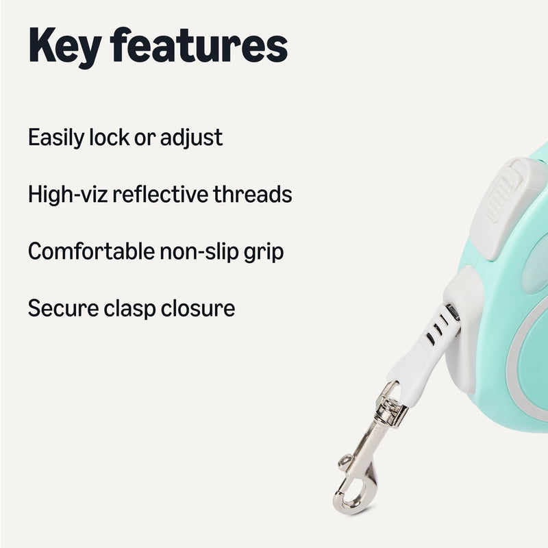 Amazon Basics Retractable Dog Leash M Retractable leash - PawsPlanet Australia