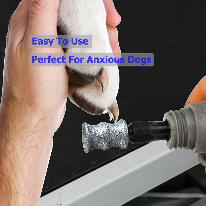 Dog Nail Trimmer Bits for Dremel - Dog Nail Grinder Attachment - Perfect for Anxious Dogs - Gentle with Precise Control Classic:1P