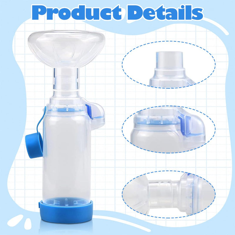 Pet Inhaler with 2 Masks for Cats and Dogs | Aerosol Chamber with Breathing Indicator | MDI Compatible | Soft Silicone Masks | Portable Respiratory Aid