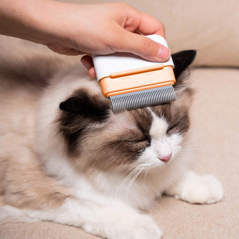 Aimondow Cat Comb, Dog Massage Removal Brush for Deshedding Grooming Comb, Portable Cat Brush for Short Long Haired Cats Dogs Puppy Kitten Rabbit, Remove Matted Tangled Fur Loose Hair - PawsPlanet Australia