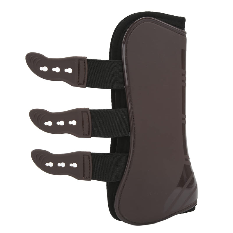 Horse Boots for Front and Hind Legs, 4Pcs PU Horses Tendon Fetlock Brace Guard Boots, Protective Horse Leg Wraps for Riding, Shock Absorbing, Jumping, Horse Gears(M) - PawsPlanet Australia