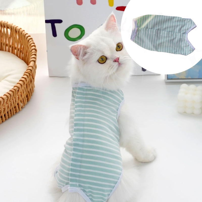 Cat Body After Surgery Body Cat Professional Recovery Suit Operation Post-Operative Cat Clothing Abdominal Wounds Anti Leak Suit Multifunctional Medical Pet Shirt Suitable for Post-operative W