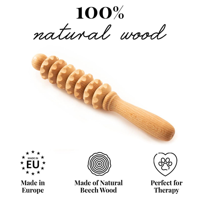 tuuli Wooden Pet Massager Massager for Dogs, Cats, Horses, Massage Brush, Short or Long Hair - PawsPlanet Australia