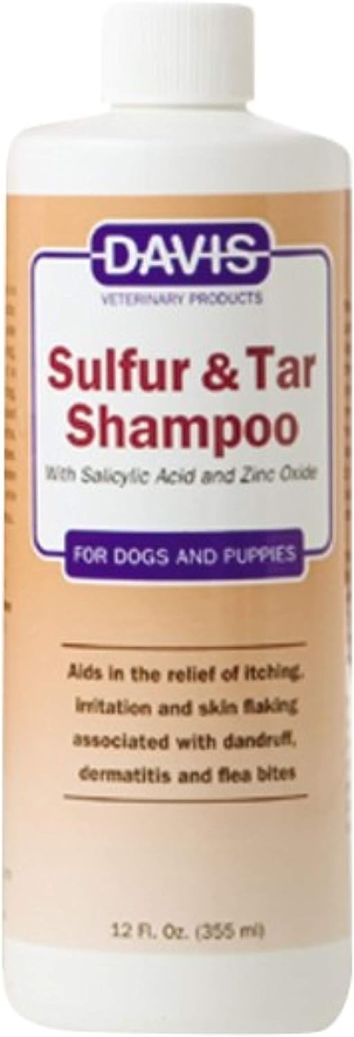 Davis Sulfur Tar Shampoo for Pets, 12 oz