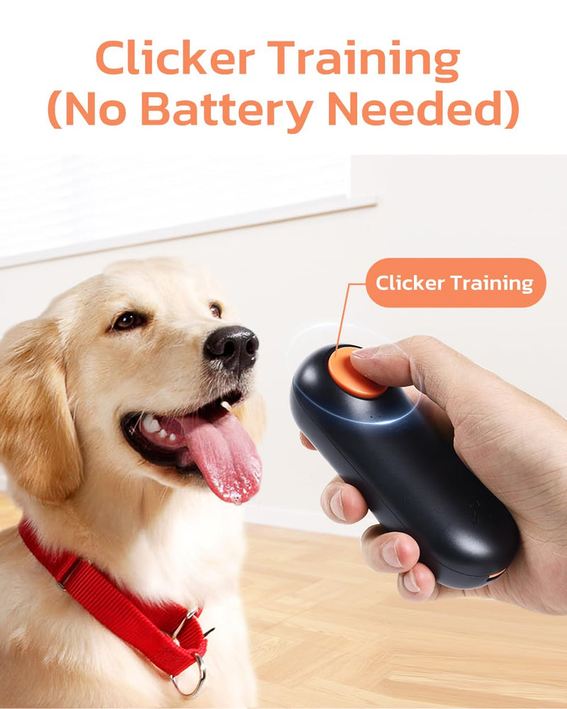 Clink Design Clicker Dog Trainer & Dog Treat Pouch Alternative Dual Use 2 in 1 Dog Clicker for Training - Durable, Light (2.36 oz), Easy to Clean & Handle, Fast to Fill, Innovative Design, Black - PawsPlanet Australia