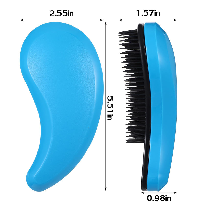 Small Dog Brush, Puppy Brush Grooming Tool, Gentle Cleaning Slicker Hair Brushes Remover for Teddy Yorkies Maltese Shih Tzu Chihuahua Cats Rabbits (Blue)