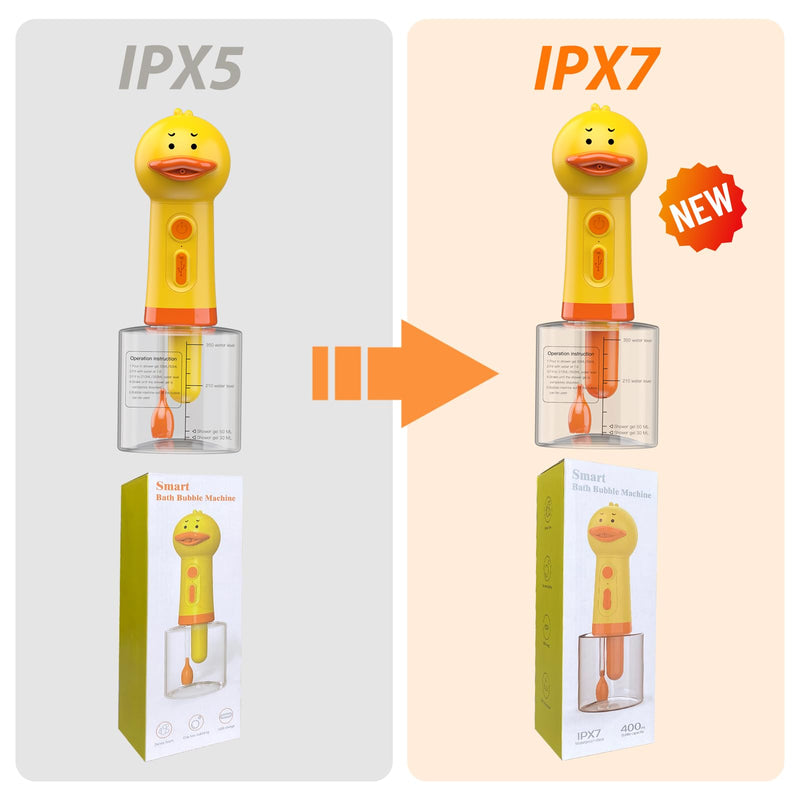 Electric Dog Cleaning Foam Machine, Automatic Dog Soap Dispenser for Bath, Rechargeable Pet Shampoo Mixing Bottle for Cleaning, IPX7 Waterproof Dog Bath Supplies for Dog Cat Puppy Children Yellow Duck - PawsPlanet Australia