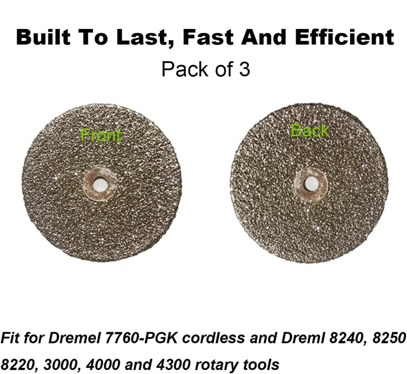 for Dremel 7760-PGK Pet Nail Grooming Sanding Discs - Fit for Dremel 8240, 8250, 8220, 3000, 4000 and 4300 Paws Grooming - Rotary Tool Attachment for Trimming Pet's Nail 3pcs - PawsPlanet Australia