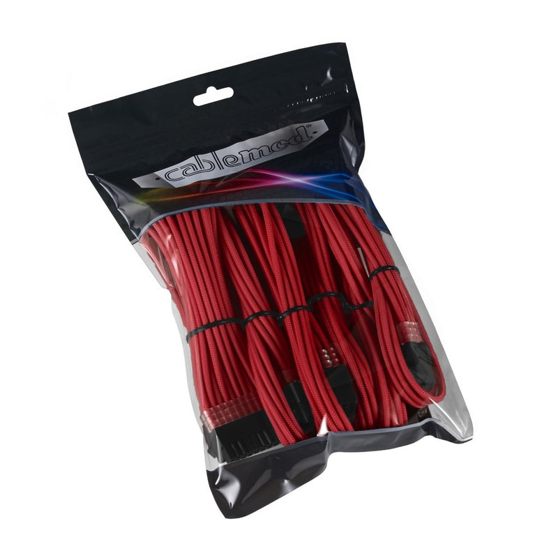 CableMod Pro ModMesh Sleeved Cable Extension Kit (Red) ModMesh Extension Kit Red