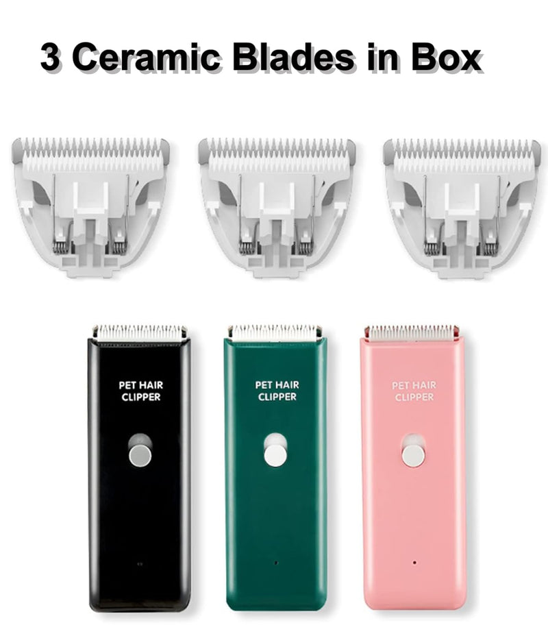 Dog Clippers Detachable Ceramic Blade Replacement, 3Packs Pet Grooming Trimmer Clipper Safe Ceramic Blade for Dog Cat Hairs Paws, Eyes, Ears, Face Blade Set 3packs-standard - PawsPlanet Australia
