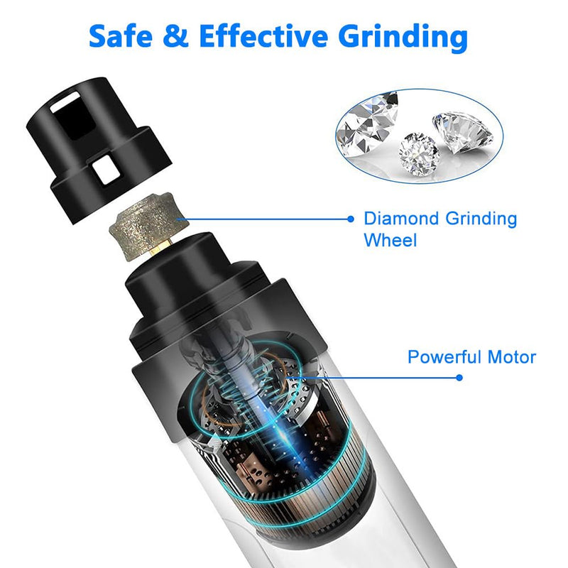 Silent Groom Pro,Silent Groom Pro Nail Grinder,2025 New Mute USB Rechargeable Pet Nail Trimmer,Pet Claw Beauty Trimming Tool, Equipped With 2-Speed, 3-Port, and Long Battery,Safe Claw Trimming at Home - PawsPlanet Australia