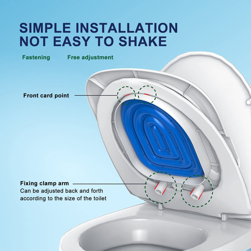 Cat Toilet Training System, Reusable Cat Potty Toilet Training Kit, Sturdy Cat Toilet Training Kit, Cat Toilet Trainer Urinal Seat for Teaching Cat to Use Toilet (White Tray, 1 Blue Inner Support) White Tray , 1 Blue Inner Support - PawsPlanet Australia