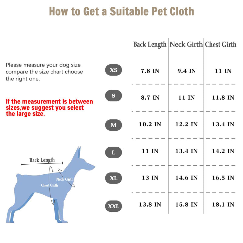 Pet Clothes Denim Dog Jeans Striped or Grid Jumpsuit Overall Hoodie Coat for Small Medium Puppy Cat XX-Large Blue Plaid