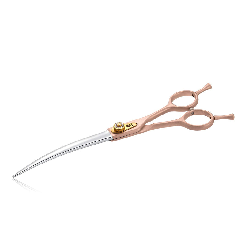 Dream Reach 7'' Professional Pet Grooming Downward Curved Scissors Dog Scissors for Dog Cat and More Pets 7 Inch-curved Scissors