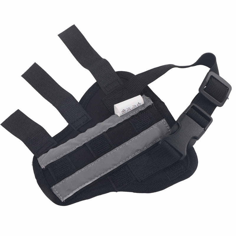 Naroote Dog Brace Hind Leg, Dog Knee Brace Dog Leg Braces For Back Leg Puppy Rear Leg Protector Stable Support Knee Pads For Surgery Recovery, Black (XXS)