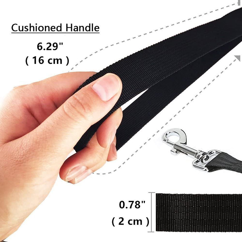 Pet Dog Training Leash Strong Durable Nylon Lead 5 Feet Long Dog Pet Puppy Training Obedience Lead Leash 3Pack Set - PawsPlanet Australia