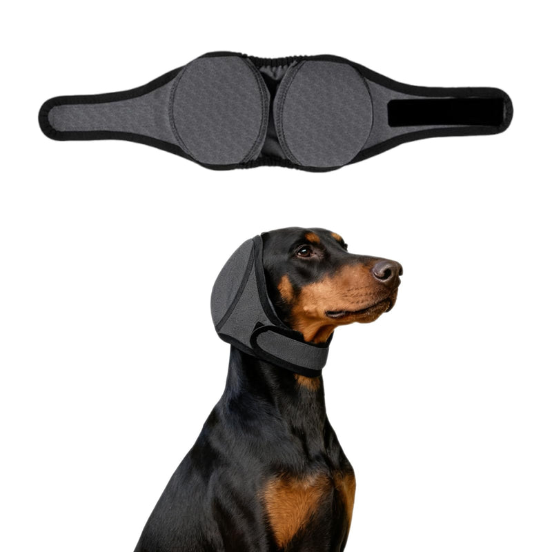 Dog Ear Protection Cover Comfort Dog Ear Muffs Noise Protection Calming Hood Ear Head Wrap Cups Shower Cap (S) S