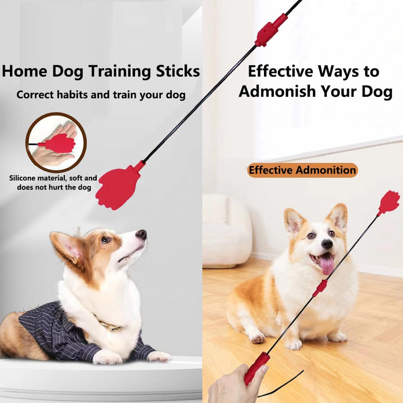 Collapsible Portable Dog Training Stick,Silicone Durable Dog Training Whip with Anti-Slip Handle,Outdoor and Indoor Training Dog Tools,Puppy Training Whip Exercise Accessory - PawsPlanet Australia