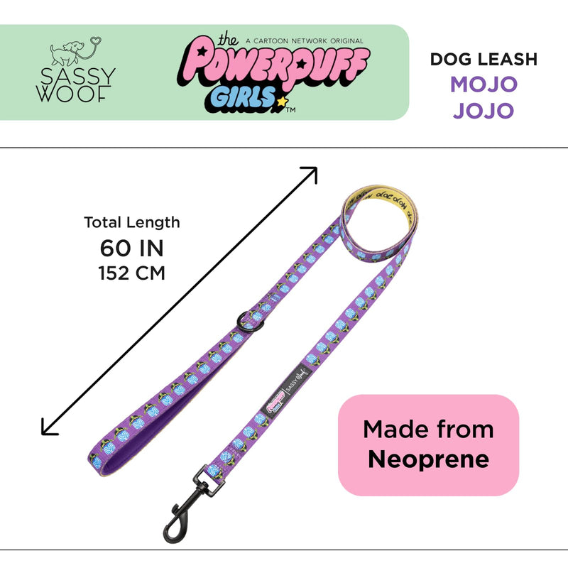 Sassy Woof Mojo JoJo™ Dog Leash (Love) 60-Inch with Neoprene Padded Handle - Comfortable, Durable, and Stylish for Small to Large Dogs - Officially Licensed 60" x 0.8" - PawsPlanet Australia