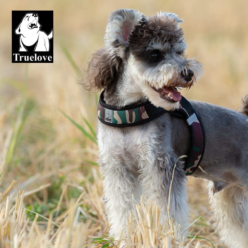 WINHYEPET Truelove Dog Harness Soft Mesh Reflective Breathable Step-In Dog Harness,Easy Adjustment Harness with Safety Buckle for Extra Small and Small Dogs, Vest Harness TLH3013(Camouflage,M) M Camouflage