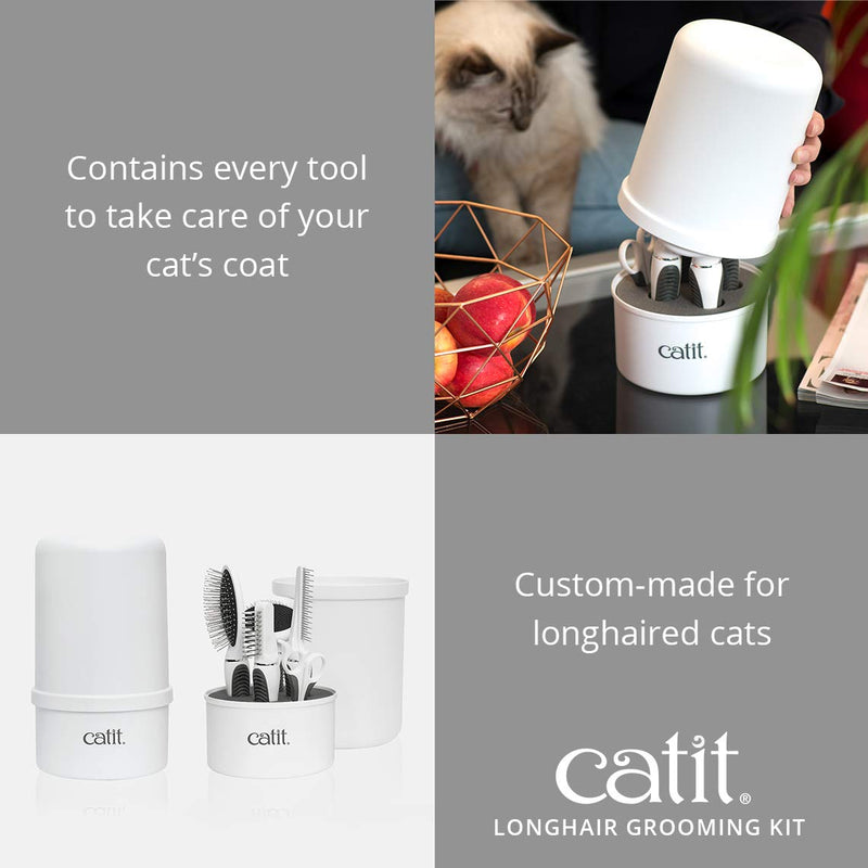 Catit 2.0 Longhair Grooming Kit Long hair - PawsPlanet Australia