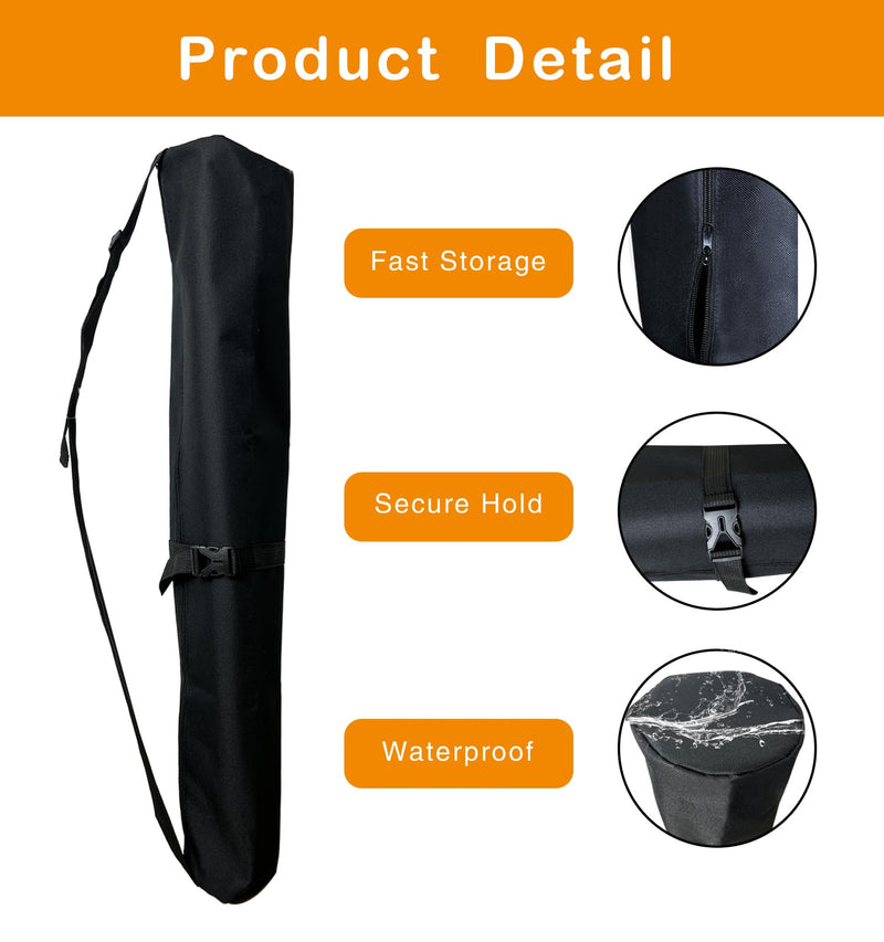 Dog Playpen Stakes Storage Bag, Waterproof Heavy Duty Dog Fence Stake Storage Bag with Carrying Strap Fits All 32 Inch Dog Pen, Black - PawsPlanet Australia