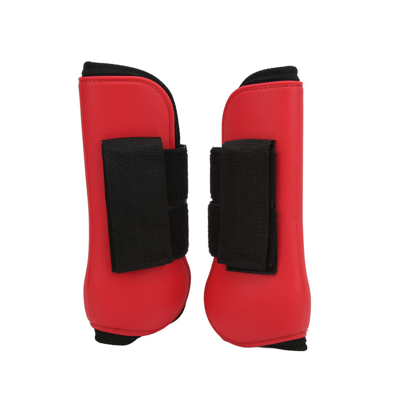 Horse Boots, Splint Boots for Horses PU Shell Horse Front Leg Boots with Elastic Cushion Horse Tendon Boots Open Front Fetlock Boot Horse Ice Boots for Horse Protective Boots red front legs 85x45x15cm / 33.46x17.72x5.91"