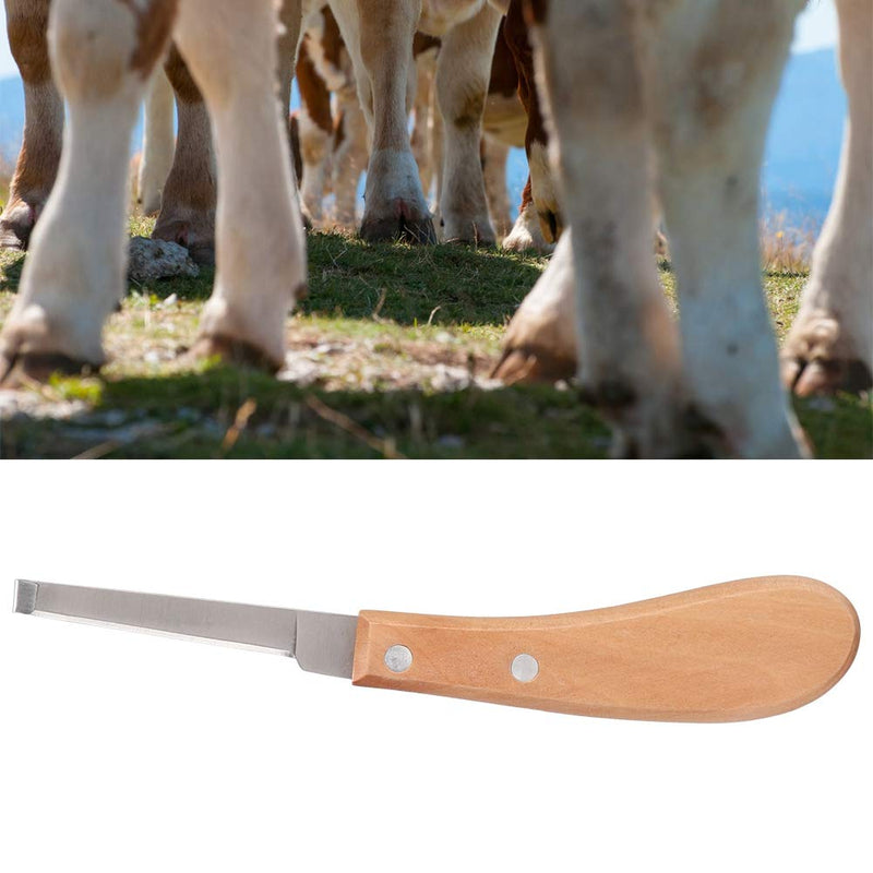 Straight Cutting Tools Shape Hoof Trimming Knife, Carbon Steel Hoof Knife for Horses, Goats, Cattle (Straight Right Hand)