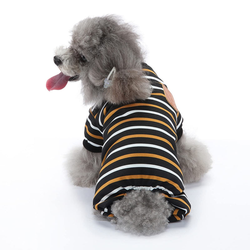 Pssopp Dog Clothes Dog Pajamas Dog Onesie Surgery Recovery Suit Doggie Casual Jumpsuit for Shedding, Allergy, Anti Licking, Wound, Cone Alternative (M) Medium - PawsPlanet Australia