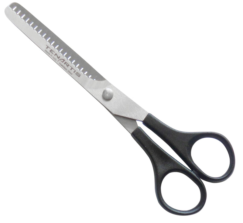 Stainless Steel Lightweight Pet Thinning Scissors 15 cm/6 inch with PVC Case - Tenartis Made in Italy - PawsPlanet Australia