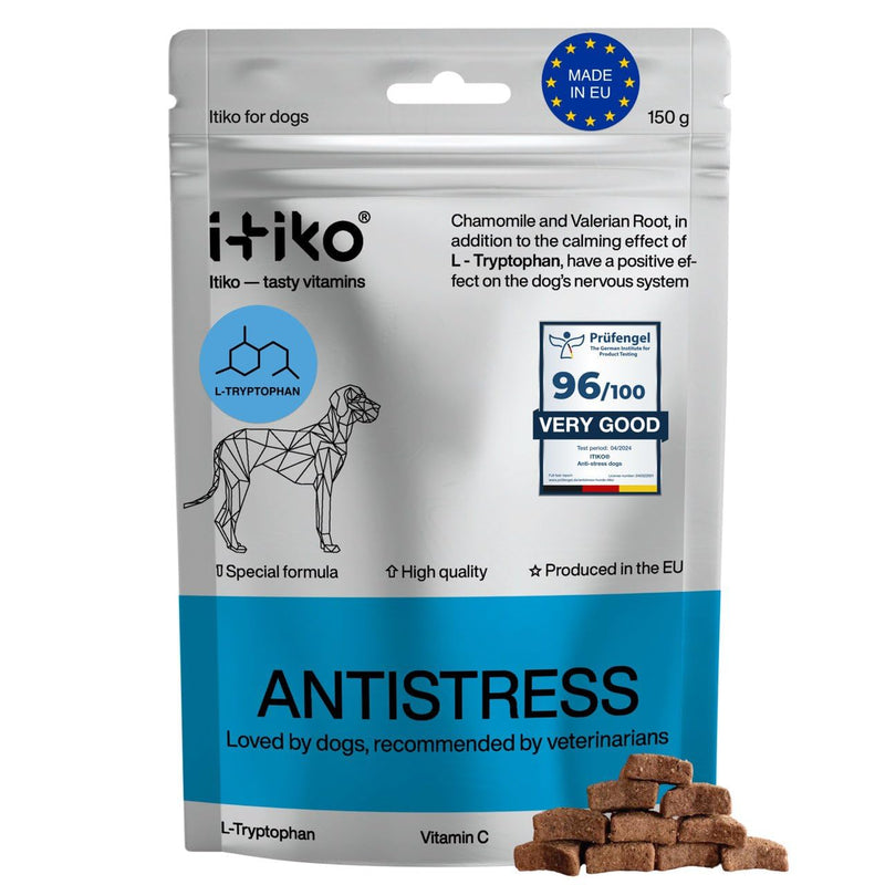 Vitamins for Dogs | Tasty Calming Supplement for Dogs | Tranquilizer for Dog | Supports Nervous System, Reduces Barking, L-Tryptophan