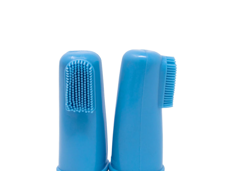 HQ Finger Toothbrush for Pet, Set of 2 Convenient Oral Care for Your Furry Friend's Dental Health, Best Finger Toothbrush for Pets (Blue)