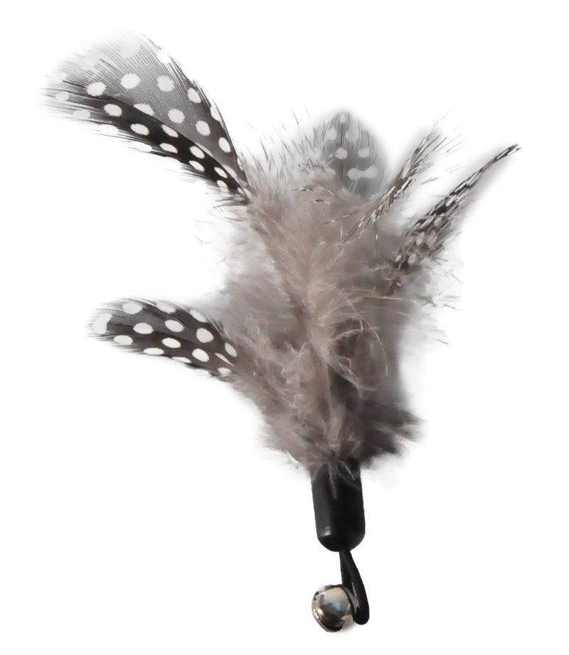 Cat Toys - No Chemical Dyeing Cat Feather Toys for Indoor Cats - Include Cat Wand and Natural Feather Refills