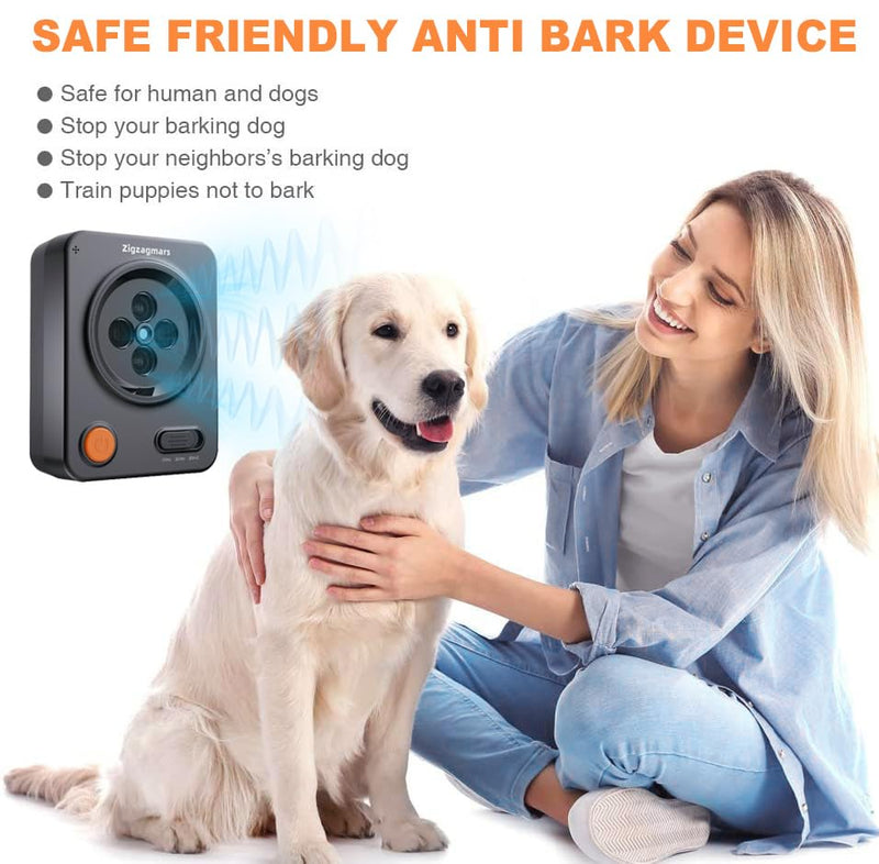 Anti Barking Device for Dogs, Ultrasonic Dog Barking Control with 3 Modes, Rechargeable Waterproof Bark Deterrent Box, 33Ft Range Stop Barking Neighbors Dog Barking Silencer Indoor Outdoor - PawsPlanet Australia