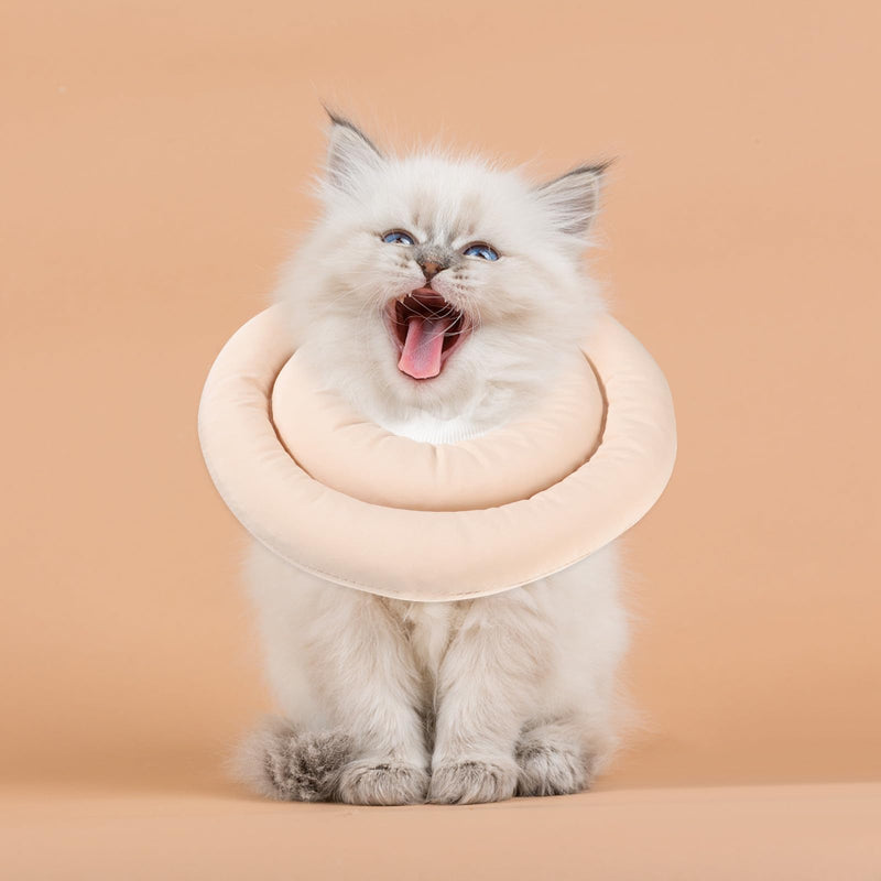 GANAZONO Elastic Neck Cone for Cats made of Waterproof Fabric with Elasticity and Durability Comfortable Safety Collar for Kittens and Adult Cats