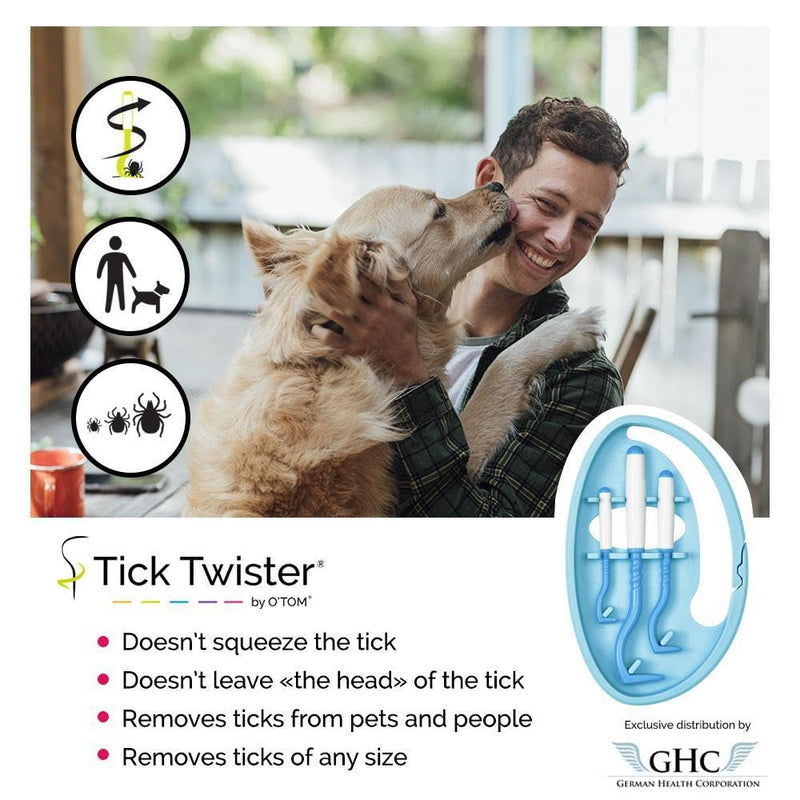 Tick Remover for Dogs and Human - Made in France - Tick Puller for Humans and Dogs - 3 Different Sizes - Dog Tick Removal Tool - Also for All Other Pets - Tick Nipper in Compact Box Pink - PawsPlanet Australia