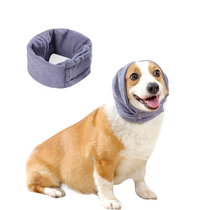 Dog Snood Ear Protectors Dog Ear Muffs Noise Protection Calming Hood Comfort Dog Winter Hat Neck and Ears Warmer Hood Calming Pet Ear Covers for Anxiety Relief and Calming(Dark Purple M) Dark Purple