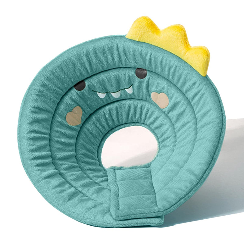 Cat Collar Soft Leak Protection Dog Protective Collar Cone Collars Adjustable for Pets Recovery Collar Green Dinosaur Green Dinosaur, M