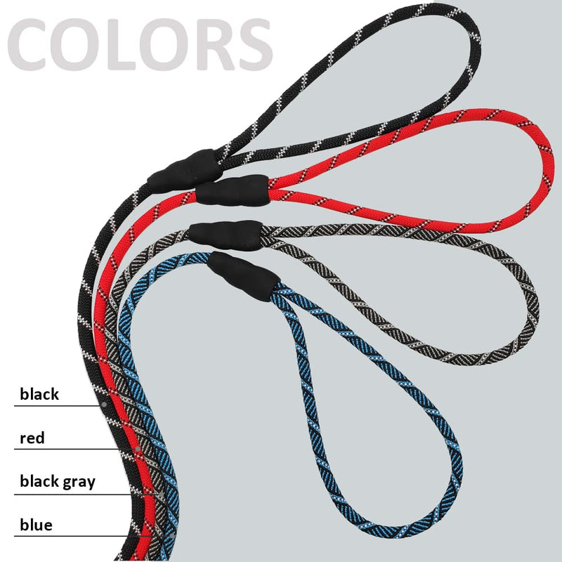 12FT Long Slip Lead Leash, 20ft 30ft 50ft Reflective Rope Training Lead No-Choking for Medium Dogs Small Puppy Pets Behavior Active Playing (Blue) 1/3 in x 12ft Blue - PawsPlanet Australia
