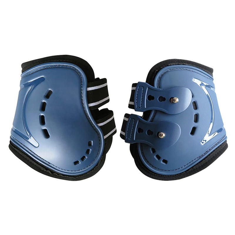 Horse Boots Open Front Jumping Tendon Sport Boots, Hind Fetlock Boots, Secure Leg Protection, Classic Breathable Equine Supplies, Set of 4 Large Blue - PawsPlanet Australia