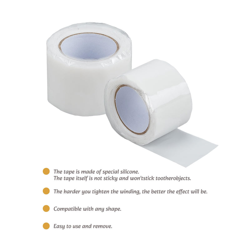 NICENEEDED 4 Rolls Horse Bit Wrap Tape, 0.98 x 3.94 Inch Silicone Horse Bit Protector, Elastic Horse Bit Guards Accessories for Equine Bit Shielding Tape Equestrian Supplies