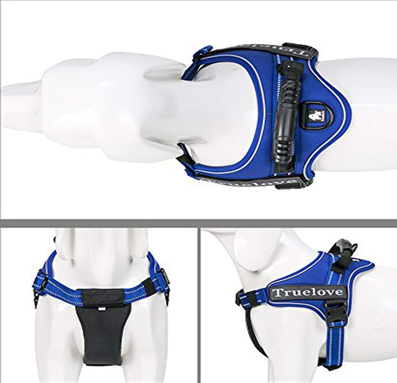 Truelove Dog Harness No-Pull Reflective Stitching Ensure Night Visibility Outdoor Adventure Big Dog Harness Perfect Match Puppy Vest TLH5753 Now Available in 6 Colors 6 Sizes L Royal Blue - PawsPlanet Australia