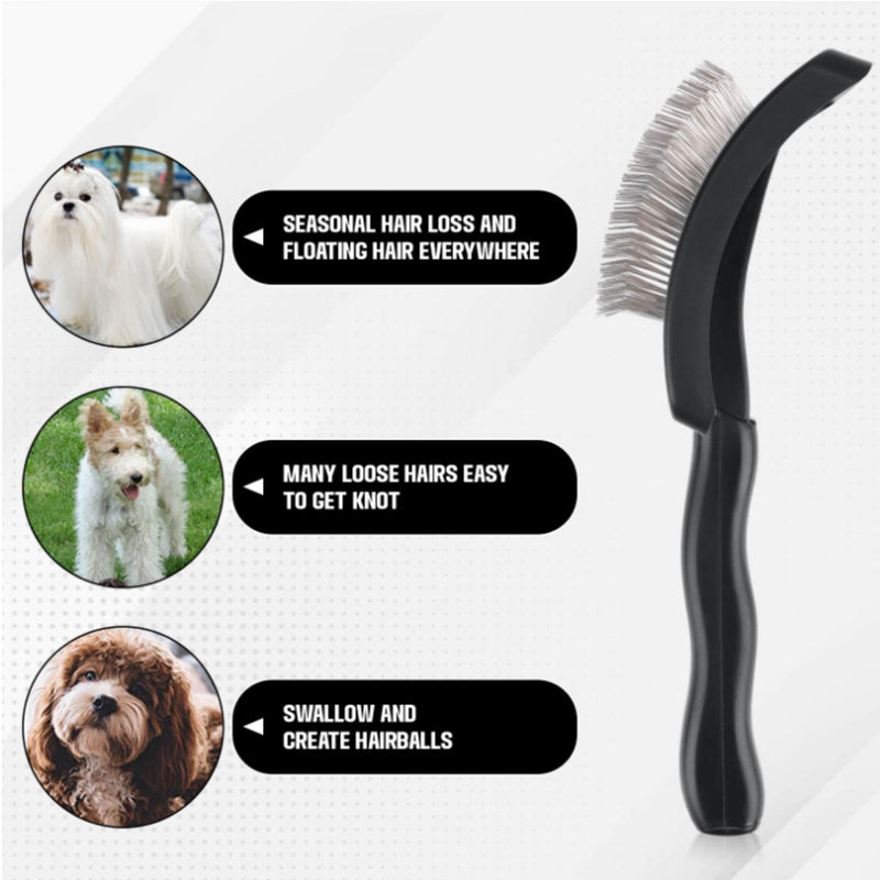 Pet Comb a Pin Comb Specifically Designed for Dogs Suitable for Medium to Long-Haired Dogs The Long Pins Can Remove Loose Hair Tangles and Knots Making It The Best Grooming Tool for Your Pet's Fur - PawsPlanet Australia