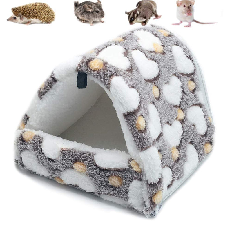 LeerKing Rat Hammock Bed Ferret Rodent Hammock Bed Hideout Cage Accessories Toy Bed for Guinea Pig Chinchilla Hedgehog Sugar Glider Medium Brown - PawsPlanet Australia