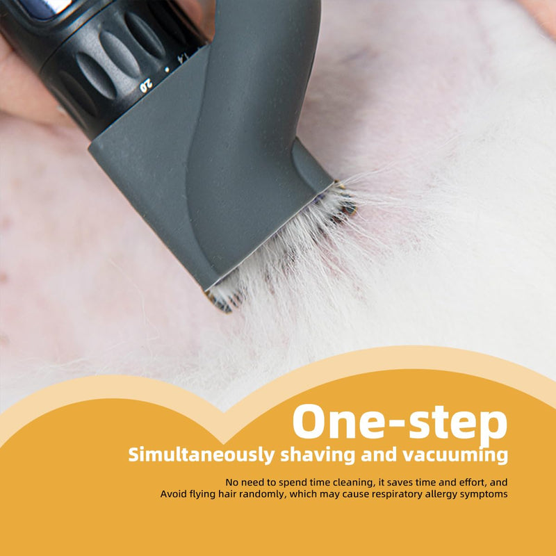 NebulaBloom 2-in-1 Pet Grooming Clipper wtih Vacuum Connector, Professional Hair Trimmer with Vacuum Collection System, 2-Speed Quiet Dog Grooming Kit,Cordless Trimmer Shaver for Dogs and Cats - PawsPlanet Australia